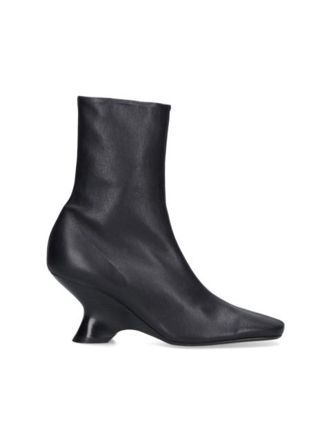 Dries Van Noten LEATHER ANKLE BOOTS