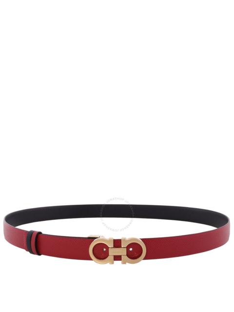FERRAGAMO Ferragamo Gancini Reversible Leather Belt,