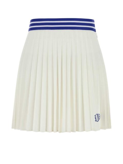 BODE Bode Women White Piquet Court Mini Skirt