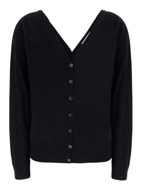 LISA YANG Lisa Yang Women Jiani Cardigan With V-Neck And Long Sleeves In Black Cashmere For Women
