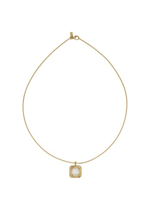 BEA BONGIASCA 9K Yellow Gold Crystal Pendant Necklace gold