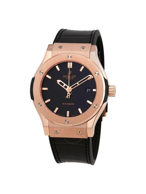 Hublot Hublot Classic Fusion 18kt Rose Gold Automatic Black Dial Men's Watch 542.OX.1180.LR