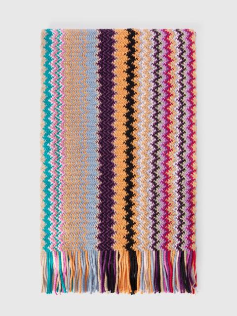 Missoni Pure wool scarf with fringes