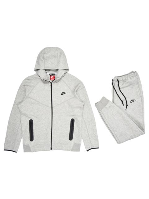Nike Nike Sportswear Tech Fleece Full-Zip Hoodie & Joggers Set Dark Heather Grey/Black