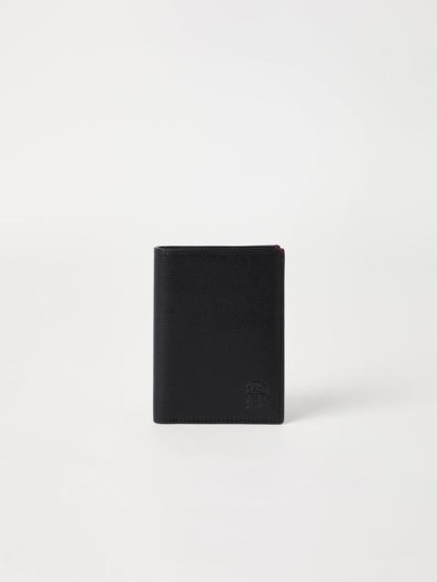 Brunello Cucinelli Capretta passport holder