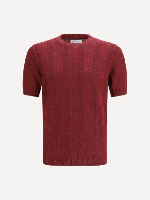 Brunello Cucinelli Short-sleeve knitted Top