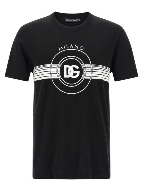 Dolce & Gabbana Dolce & Gabbana Men Dg Logo Print T-Shirt