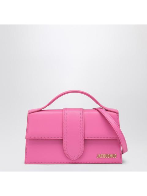 JACQUEMUS Jacquemus Le Grand Bambino Bag In Neon Pink Leather Women