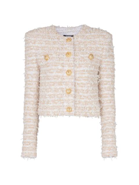 Balmain cropped tweed jacket