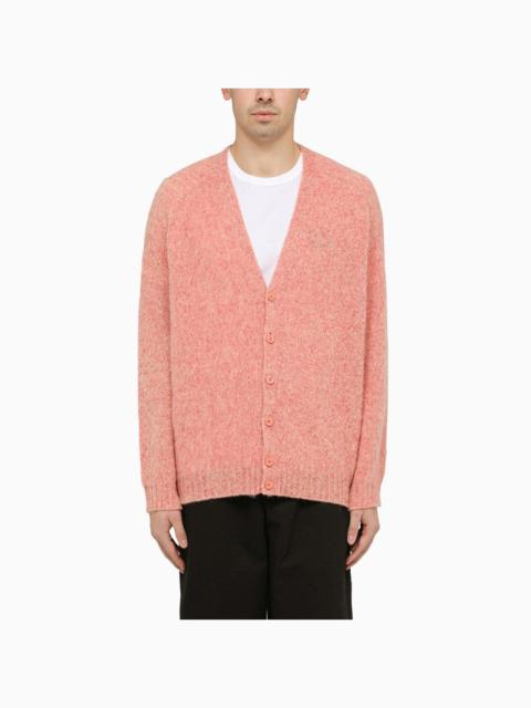 Loewe Pink/Yellow Wool Cardigan Men