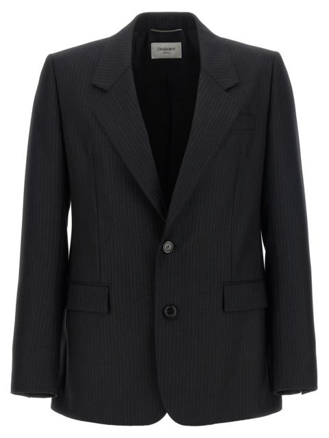 SAINT LAURENT Saint Laurent Men Pinstripe Blazer