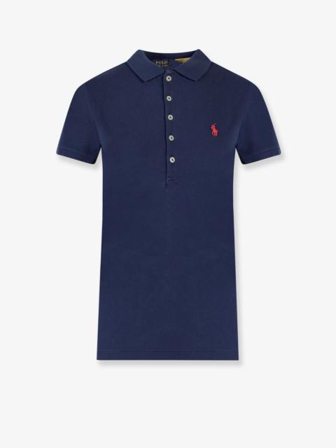 Other Designers Polo Ralph Lauren Cotton Blend Polo Shirt With Embroidered Logo
