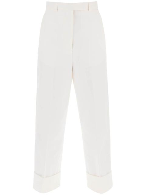 Thom Browne Cropped Wide Leg Jeans