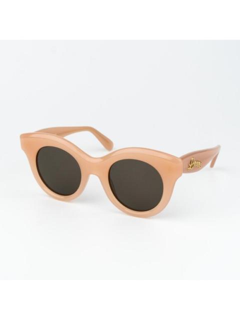 Loewe Loewe Women Sunglasses Pink Nude Brown Cat Eye LW40126I 72E NEW AUTHENTIC