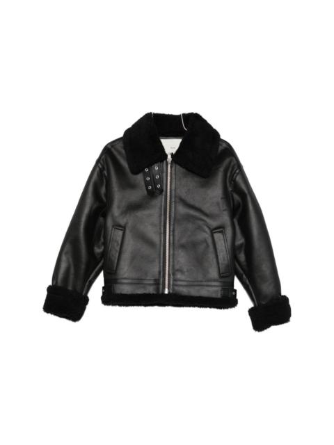 Dunst Faux leather shearling jacket