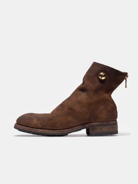 Guidi Undercover 996V_EYE Reverse Horse Leather Back Zip Boot in Brown