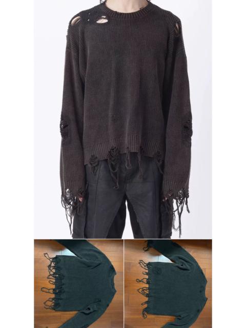 Other Designers TROUBLED WATERS Longsleeve distressed Pullover size L