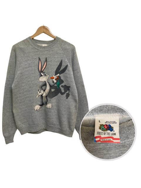 Other Designers Vintage - Vintage 90s Bugs Bunny Cartoon Sweatshirt Made in USA