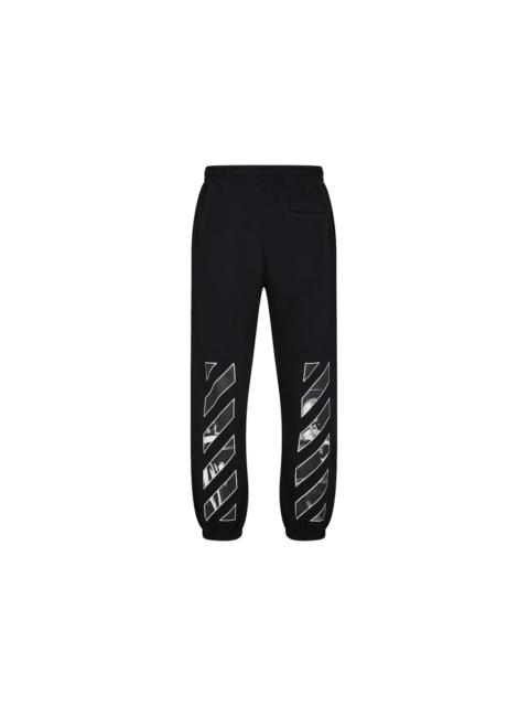 Off-White OFF-WHITE Caravaggio Saint Jerome Writing Diag Slim Fit Sweatpants Black/White