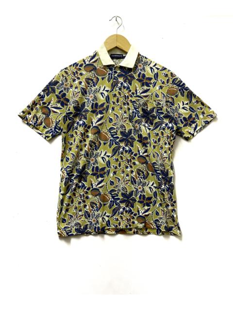 Other Designers Vintage - Vintage Olympic Club Flower Polo Shirt Fullprint