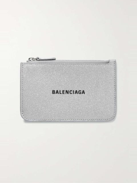 Cash glittered leather wallet