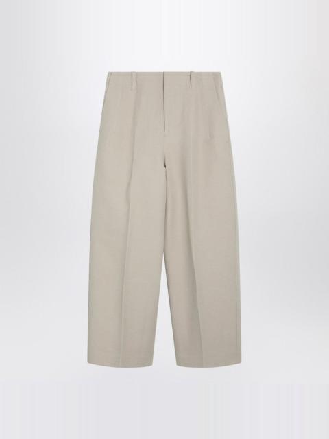 JACQUEMUS Beige Pastro Trousers In Cotton Canvas