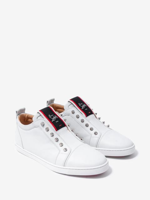 Christian Louboutin Christian Louboutin F.A.V Fique A Vontade White Leather Trainers
