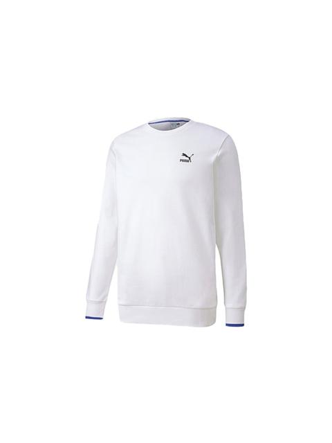 PUMA PUMA Casual Sports Running Round Neck Pullover Long Sleeves White 598134-02