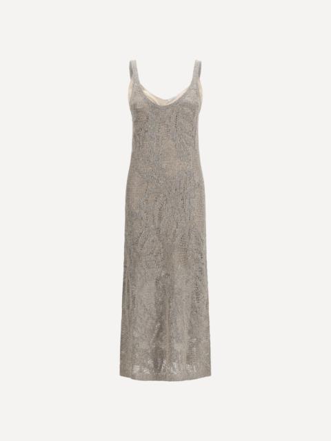 Brunello Cucinelli Dazzling Water Lillies Dress