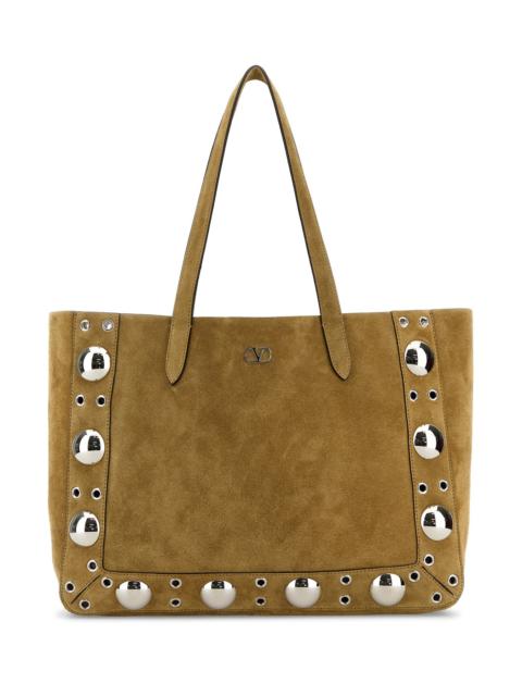 Valentino Beige suede Nellcôte shopping bag