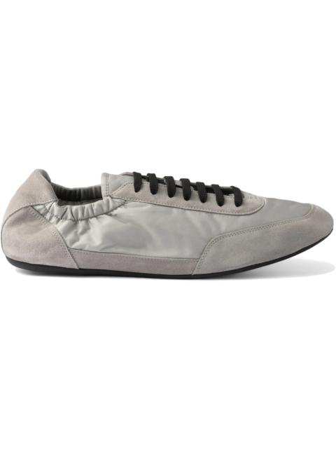 Prada Prada Collapse Sneakers Re-Nylon Suede Elasticized Cloudy Gray