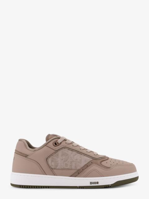 Dior Dior B27 Leather Sneakers With Suede Inserts