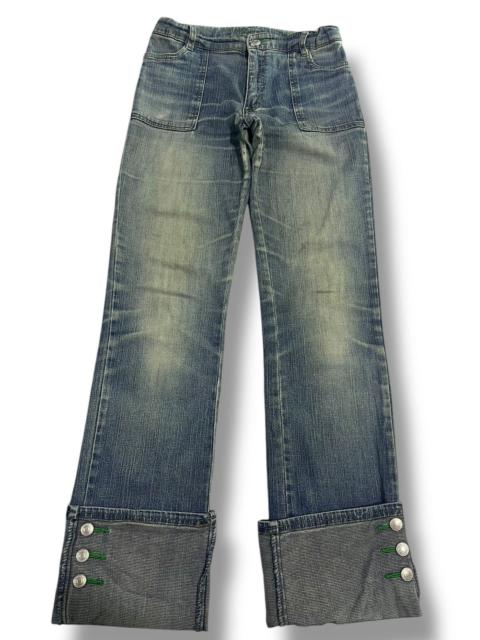 Other Designers If Six Was Nine × Japanese Brand × Le Grande Bleu (L.G.B.) - 🇯🇵 Y2K JAPANESE BRAND FLARE WASHED BLUE PANT