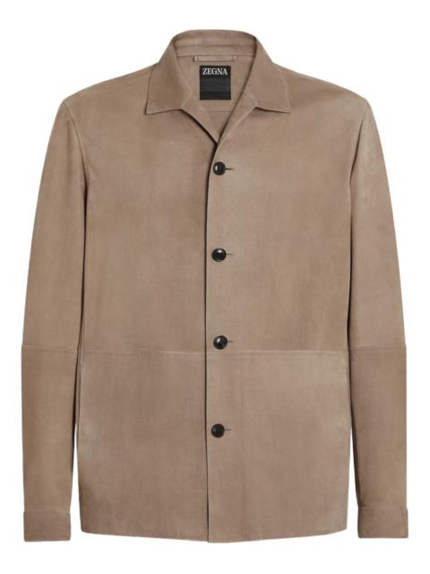 ZEGNA sheepskin buttoned chore jacket