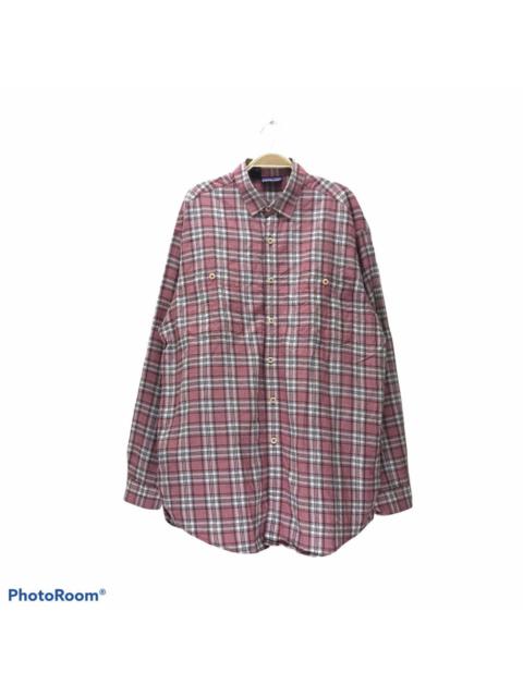Other Designers Flannel × Patagonia × Vintage - Vintage Patagonia Plaid Flannel Made in Portugal