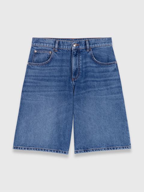 maje Denim Bermuda Shorts