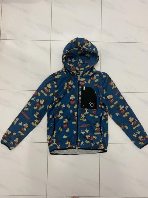 Other Designers Disney × go slow caravan - Fullzip Mickey Mouse Monogram Hoodie