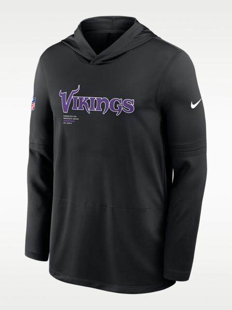 Nike Minnesota Vikings Pure Fury Sideline Men's Nike Dri-FIT NFL Long-Sleeve Hooded Top