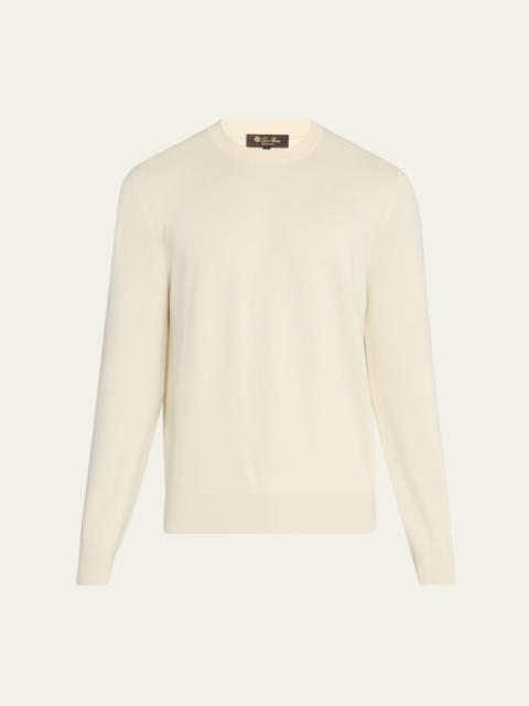 Loro Piana Men's Empire Wish® Wool Crewneck Sweater