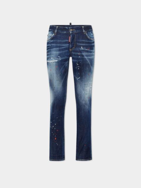 DSQUARED2 MEDIUM EASY WASH MEDIUM WAIST JENNIFER JEANS