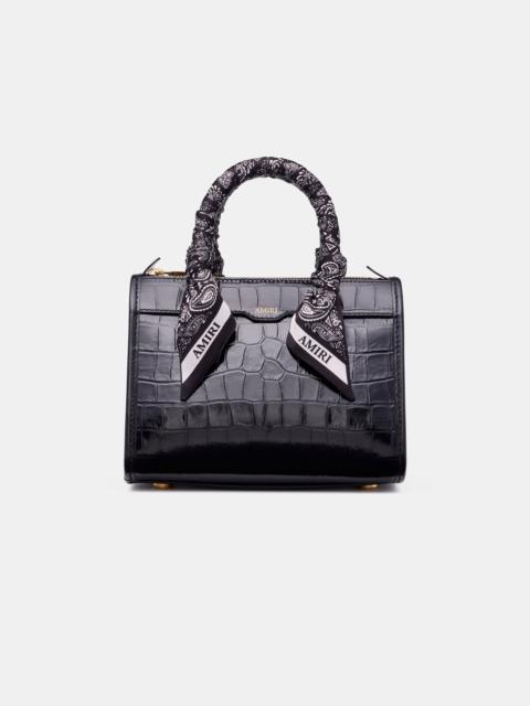 AMIRI WOMEN'S CROC MICRO TRIANGLE BAG