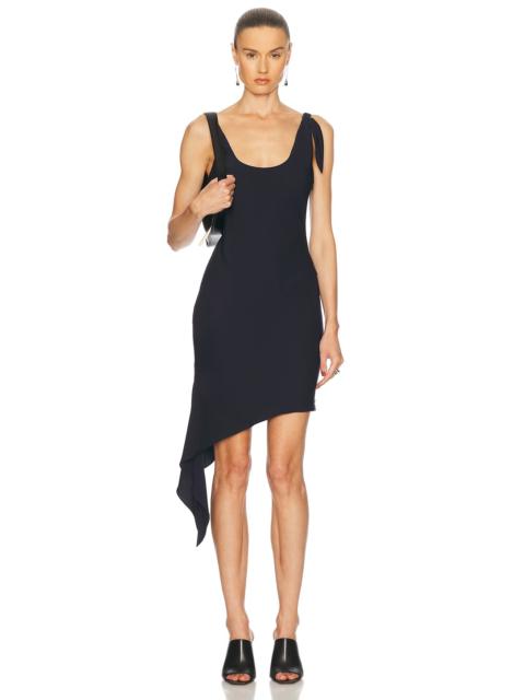 courrèges Knot Tech Crepe Dress
