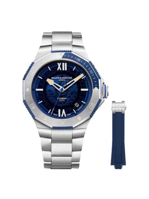 Other Designers Baume et Mercier Riviera Automatic Blue Dial Men's Watch M0A10747