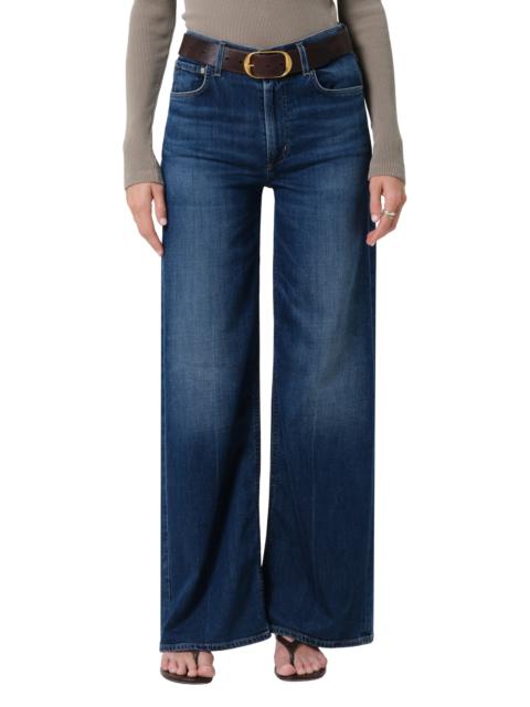 Citizens of Humanity Citizens of Humanity Lyra High Waist Wide Leg Jeans in Elm Dk Indigo at Nordstrom