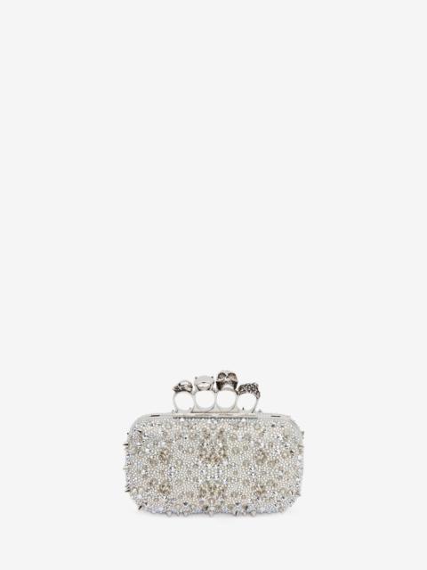 Alexander McQueen Women's Knuckle Clutch in White