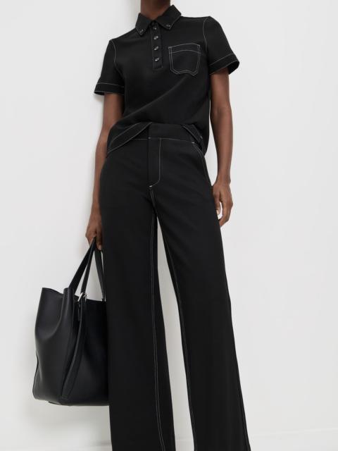 rag & bone Irina Ponte Contrast Stitch Tailored Pants