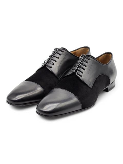 Christian Louboutin Top Daviol Leather Derby Shoes - Black EU 44.5 / US 11.5
