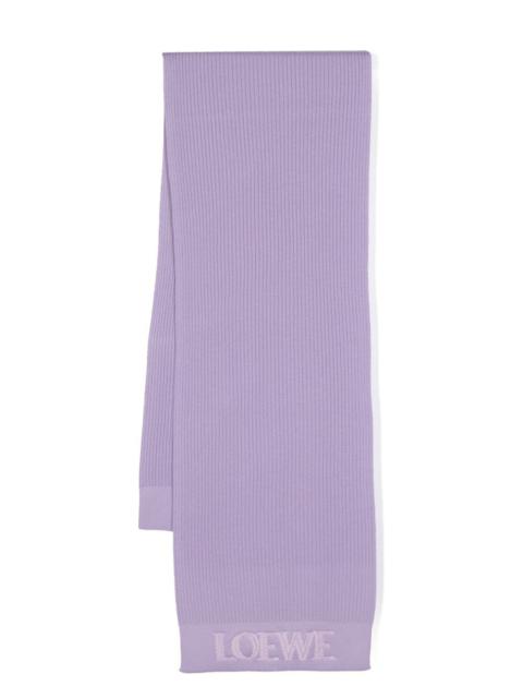 Loewe Women Logo Wool Scarf