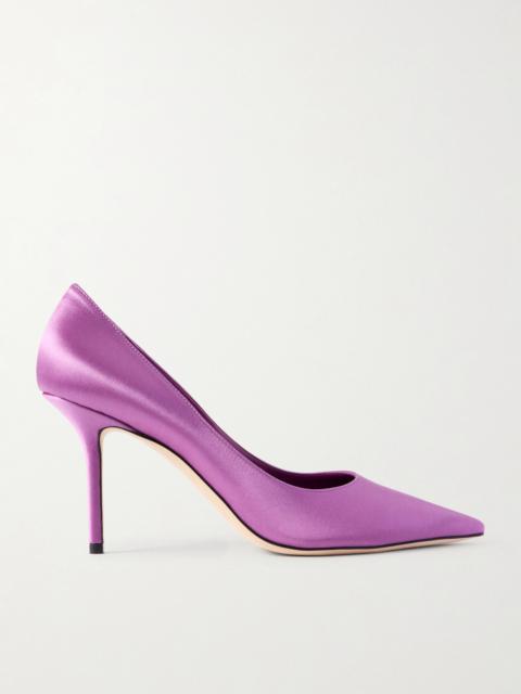JIMMY CHOO Love 85 Satin Pumps