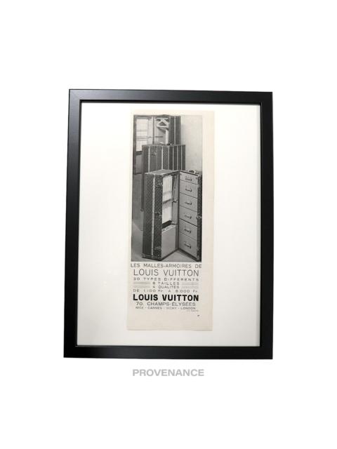 Louis Vuitton Louis Vuitton Antique Vintage Newsprint Ad - ARMOIRES